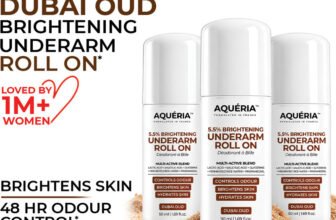 Aqueria Multi Active Underarm Roll On | 5.5% AHA BHA | Dubai Oud Fragrance Deodorant Roll-on  –  For Men & Women(150 ml, Pack of 3)