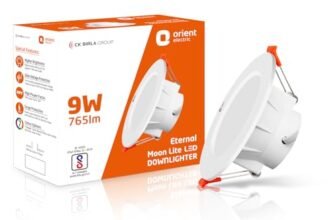 Orient Electric Eternal 9W LED Ceiling Light | 690 Lumens | Energy Saving | Up to 4 kV Surge Protection | Suited for 3-inch Junction Box| 3000K, Warm White| Made in India | Pack of 1