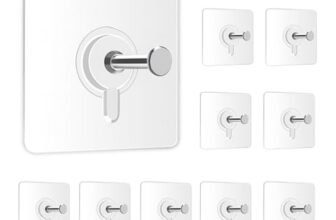 Zulaxy Photo Frame Hooks for Wall Without Drilling, 10 Pack Self Adhesive Hooks for Wall Heavy Duty Strong Nail Free for Hanging Photo Frame (Hanging Hook, Transparent) Stainless Steel