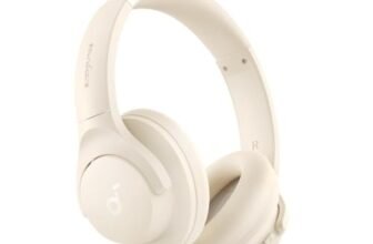 soundcore Q20i by Anker, Over Ear Headphones Bluetooth Wireless | Hybrid Active Noise Cancelling Headphones, 40H Long ANC Playtime, Hi-Res Audio, Big Bass, Customizze via an App(White)