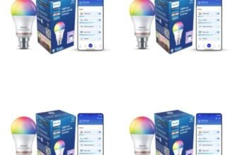 Philips Wiz Smart WI-Fi LED Bulb B22 10-Watt, 16 Million Colors , Compatible with Amazon Alexa and Google Assistant- (Pack of 4)