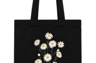 Tote Bag for women | Tote bag for college girls | Handbags Latest | Black Canvas Tote Bag with Floral Print