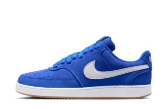 Nike Mens Court Vision Lo Fl Hyper Royal/White-Gum Med Brown Basketball Shoes UK 10