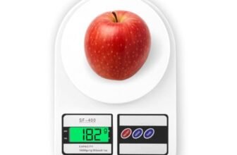 CRAE SF-400 Digital Kitchen Weighing Scale | 10Kg x 1g Precision | 1 year (6+6 months) warranty | Food Scale with LCD Display for Cooking, Baking, Meal Prep & Healthy Diet | (White)