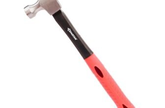 Spartan Heavy Duty Claw Hammer with Forged Steel Head & Fibreglass Anti-Slip Handle | Flat Face & Nail Puller for Carpentry, Home Repair, Furniture Assembly & DIY Use