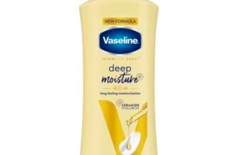 Vaseline Deep Moisture Body Lotion with Ceramide Hyaluron Fillers | 10X More Moisture for Cushion Soft Glowing Skin | For Dry Skin | Lightweight Non-Sticky Formula | 600ml