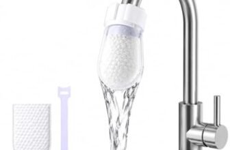 MotiBa10 pcs Cotton Water Filter Covers With 1 Securing Strap Universal Faucet Filter Mesh, Reusable Sediment & Rust Filter for Kitchen & Bathroom Taps