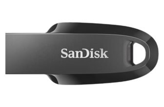SANDISK Ultra Curve 64GB, USB 3.2, Flash Drive, 100MB/s R, Pendrive, Black (SDCZ550-064G-I35)