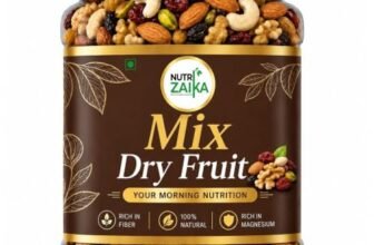 NUTRIZAIKA Premium Mix Dry Fruits 1kg |Mixed Almonds, Cashews, Pistachios, Raisins, Apricots, Black Raisins | Assorted Crunchy Trail Mix for Snacking & Gifting