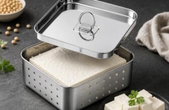 Niwlix Stainless Steel Paneer Maker (450 ml) – Square Paneer Maker Mould Press with Lid | Rust Resistant Medium Paneer Strainer – Perfect for Fresh Paneer, Tofu & Sprouts