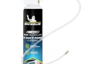 MICHELIN AC Duct Cleaner for Car 350ml Deep-Cleaning Expanding Foam AC Cleaner for Car, Eliminates Dust, Mold & Odors | Restores Airflow with Fresh & Hygienic Cabin | Plastic & Metal Safe