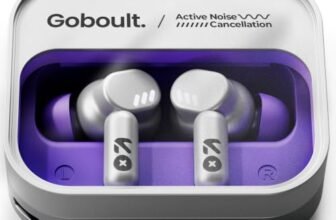 GOBOULT Newly Launched Tenet Pro with ANC TWS Earbuds, 75H Playtime, Amp App Support, 32dB ANC, Quad Mic ENC, Dual Device Pairing, 13mm Driver Ear Buds, Bluetooth 6.0 Wireless Earbuds (Forest White)