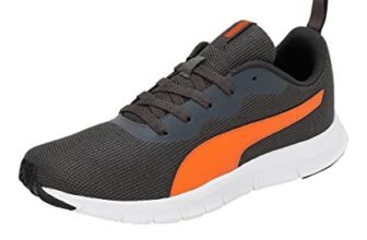 PUMA Men, Snatch V2, Dark Shadow-Vibrant Orange-White, Sneaker, 7UK, (39178302)