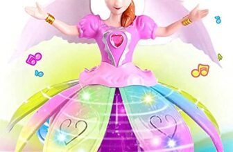 ADHIRA TOYS Angel Girl Musical Dancing Rotating Toy Attractive Multicolor Flashing Lights Kids