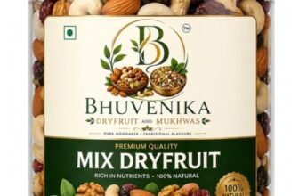 Bhuvenika Premium Mix Dry Fruits 1000gm |Mixed Almonds, Cashews, Pistachios, Raisins, Apricots, Black Raisins | Assorted Crunchy Trail Mix