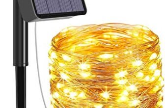 XERGY Solar Light Fairy Outdoor String, 79Ft 240 LED with Inbuilt Rechargeable Battery IP65 Waterproof 8 Modes (Copper Wires, Sturdy Quality) – Garden Christmas Tree, Diwali lights for Home decoration