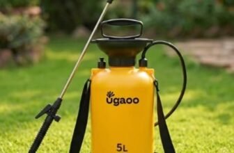 UGAOO Garden Sprayer 5 Litre | Pressure Spray Pump for Garden, Plants, Agriculture & Pesticide | Heavy Duty Plant Sprayer & Water Spray Machine with Stainless Steel Lance & Shoulder Strap