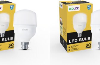 EcoLink 30 W Basic Standard B22 LED Bulb(White, Pack of 2)