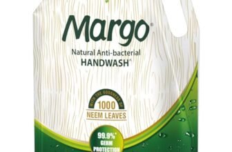 Margo Natural Anti-Bacterial Handwash for Soft, Hydrated hands – 1500ml Refill Pack [ Pack of 1 ] | 99.9% Protection From Harmful Germs | Enriched With Original Neem