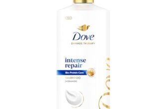 Dove Intense Repair Shampoo 1 L|| Repairs Dry and Damaged Hair|| Strengthening for Smooth & Strong Hair – Mild Daily for Men & Women