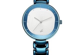 Fastrack Style Up Quartz Analog Silver Dial Blue Metal Strap Watch for Girls – NR6270QM01