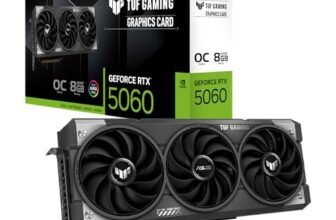 ASUS TUF Gaming GeForce RTX 5060 8GB GDDR7 OC Edition Video Card TUF-RTX5060-O8G-GAMING