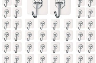 PYORIT Strong Adhesive Wall Door Sticky Hanger Holder for Kitchen And Bathroom Hook 50(Pack of 50)