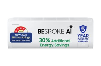 Samsung Bespoke AI 2026 Model 1.5 ton 4 Star Split Inverter with Wi-fi Energy Saving, Voice Control, Powerful Cooling, Copper, 4 Way swing, 5 Step Convertible AC(AR50H18D14HNNA,,AR50H18D14HXNA, White)
