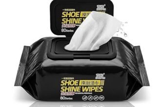 rexivo Shoe Cleaning Wipes (80 PCS) – Instant Sneaker Cleaner Wipes for Shoes, White Shoes, Sports Shoes & Leather Footwear, Portable Stain Remover, Quick Cleaning Wet Wipes for Travel & Daily Use