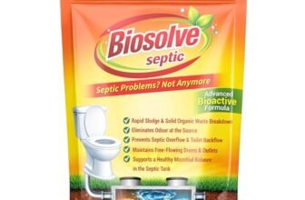 Biosolve Septic – Septic Tank Cleaning Powder | Stops Odors in 7 Days | Reduces Sludge in 14 Days | Prevents Overflow & Backflows | Bioactive Formula Septic Tank Treatment Powder | Pack of 1 (250gm)