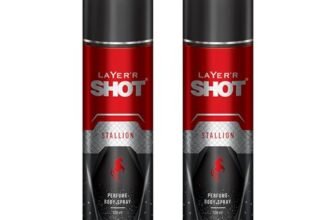 Layer’r SHOT Stallion Body Spray for Men, 120ml Pack of 2