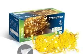 Crompton Galaxy Pixel Ladi Light 3W, 10m | Warm White, Pack of 1 | 3W consumption; 10 meter length; 48 LEDs; direct 2-pin plug; BIS safe wire; warm white festive glow