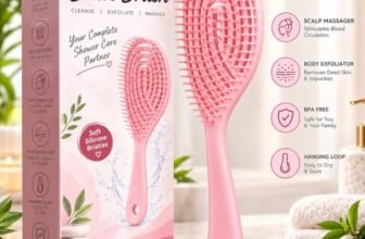 3D Detangling Hair Brush for Women & Men | Tangle-Free Hair Comb for Curly, Wavy & Straight Hair | Wet & Dry Hair Styling Brush with Scalp Massage, Frizz Control & Gentle Detangling | Pack of 1