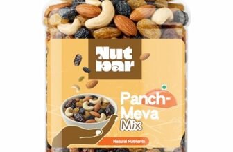 NUTBAR Premium Panchmeva Mix Dry Fruits | Panchmeva Dry Fruit Mix with Almonds, Cashews, Raisins, Dates, & Black Raisins | Assorted Nuts & Dry Fruits | Healthy Snack Mix