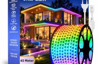 One94Store 45 Meter LED Rope Light for Decoration-Waterproof Decorative Lights, SMD Cove Light for Ceiling LED Pipe Light for Home Décor Led Strip Lights for Diwali Decoration (Multicolor)