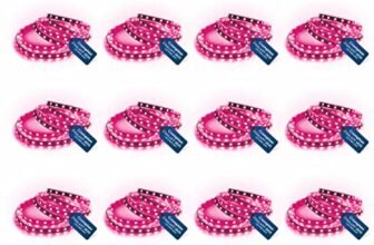Crompton 25W LED Strip Light | 5 Meter Pink Light | Roll with 300 LEDs | 22 Lumens/LED | Bright & Energy Saving | Flexible Lighting | Without Driver | Pack of 12
