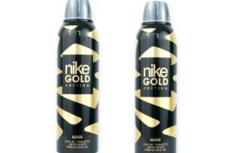 Nike Gold Edition EDT Deodorant for Man 200ml*2 Combo Pack, 24H, 0% Aluminum Salts, Protects Underarm Flora, No White Stains