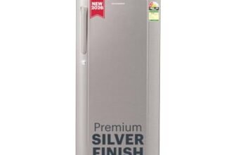 Schneider 185L 2 star Direct Cool Single door Refrigerator with 1 hr Icing, toughened glass shelves and Large Vegetable box (SRD-1852BSL Brushline Silver, 2026 Model)