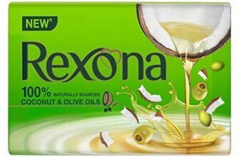 Rexona Coconut and Olive Oil Soap for Silky Smooth Skin(4 * 100g),Pack of 4