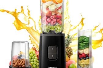PHILIPS Mini blender 350 W Juicer(HR2603/90 | 3 Jars | With Variable Speed Control Perfect for Smoothies, Mixing & More | Black)