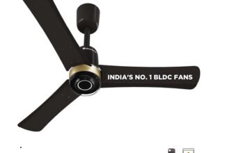 Atomberg Renesa Elite Smart |Voice Control| High Air Flow|Moonbeam LED Light|Sleek Design with 3 Year Warranty BLDC Motor with Remote 900 mm Ceiling Fan(5 Star | Earth Brown | Pack of 1)