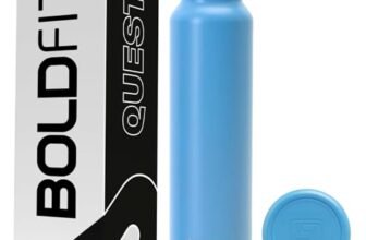 Boldfit Water Bottles Stainless Steel Water Bottle 1 Litre Steel Water Bottles for School, Office, Home, Gym 1 Litre Water Bottle for Men Leakproof, Rust Free Steel Bottle -1000 ml Bottle Sky Blue