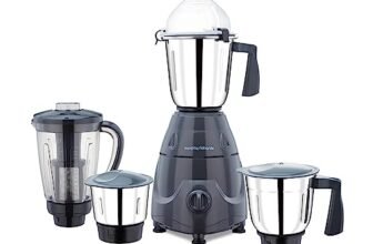 Morphy Richards Icon Superb 750 Watts Mixer Grinder| 4 Stainless Steel Mixer Jars Including Juicer Jar| 3-Speed Control With Pulse Effect Mixie| 1-Yr Warranty By Brand| Dark Grey