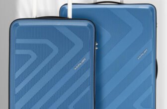 Kamiliant by American Tourister KAM KIZA SP2PCSET(55/68)-A.BLU Check-in Suitcase 4 Wheels – 26 inch