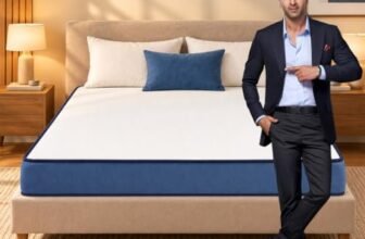 Nilkamal SLEEP Plus Memory Foam 6 Inch King Size Mattress | Reversible Design | Orthopedic Support | Soft Cover | Breathable Knitted Fabric | Bed Mattress | 10 Years Warranty, (78 x 72 x 6)