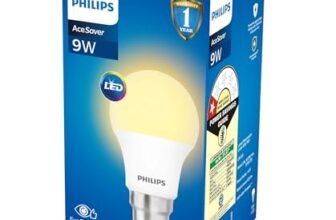PHILIPS Base B22 9-Watt LED Bulb (Golden Yellow)