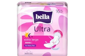 Bella Ultra Drai Sanitary Pads Women XL – 16pcs | Drai Topsheet | 28.5 Cm Long for Heavy Flow |Breathable | Lock Gel System | Green Edge System | Fast Absorption | Rash Free Period