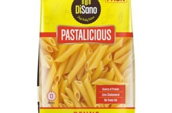DiSano Penne Pasta 1kg, Healthy Pasta, Made with Durum Wheat Semolina, Suji, No Maida, Source of Protein & Fibre, Non-Sticky