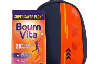Bournvita Chocolate Nutrition Drink Pouch with Bagpack(1 kg)