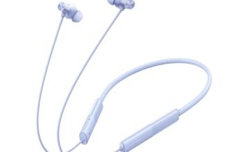 realme Buds Wireless 3 Neo in Ear Bluetooth Neckband with 13.4 Mm Dynamic Bass Boost Driver,Upto 32 Hours Playback,Fast Charge, Ai Enc,45Ms Low Latency,Ip55 Dust&Water Resistannt&Bluetooth V 5.4,Blue